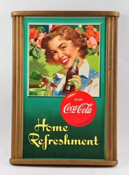 1950S COCA COLA DOUBLE SIDED SIGN.               