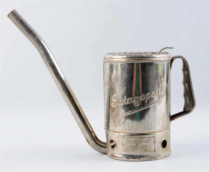 EARLY SWING SPOUT OIL CAN.                        