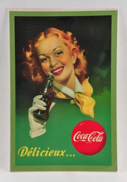 FRENCH COCA COLA ADVERTISING SIGN.                