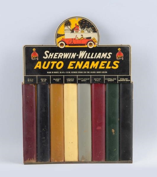 SHERWIN-WILLIAMS AUTO ENAMELS COLOR SAMPLE DISPLAY
