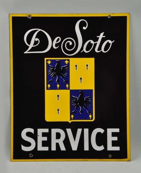 DESOTO SERVICE WITH LOGO SIGN.                    