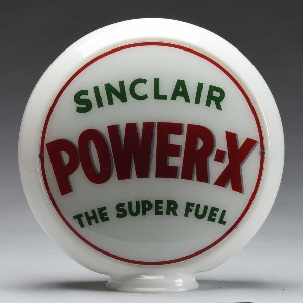 SINCLAIR POWER X "THE SUPER FUEL" 13-1/2" LENSES. 