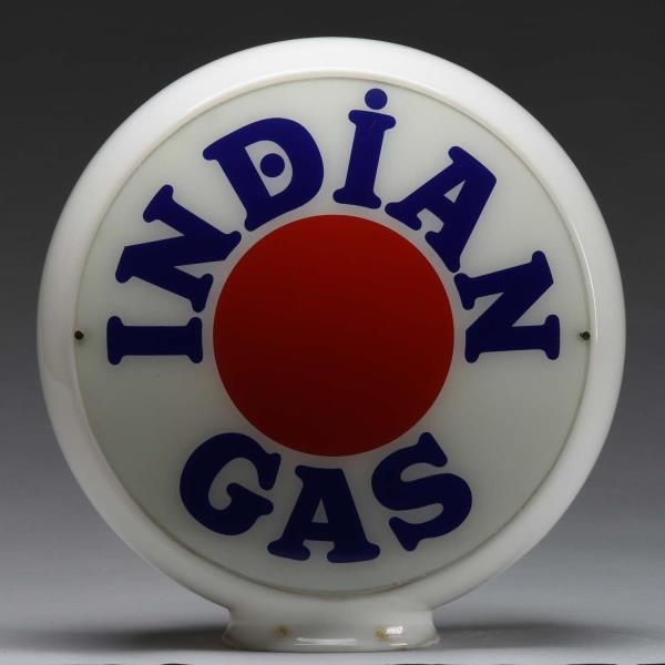 INDIAN GAS WITH RED DOT LOGO 13-1/2" LENSES.      