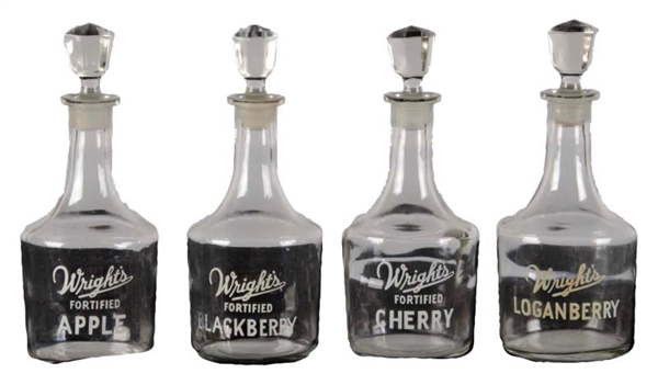 LOT OF 4: WRIGHTS DECANTERS                      