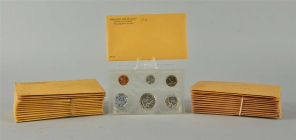 LOT OF 26: US MINT PROOF SETS FROM 1958-1964.     