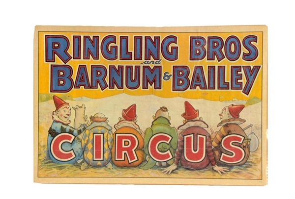 RINGLING BROS BARNUM & BAILEY CIRCUS CLOWNS POSTER