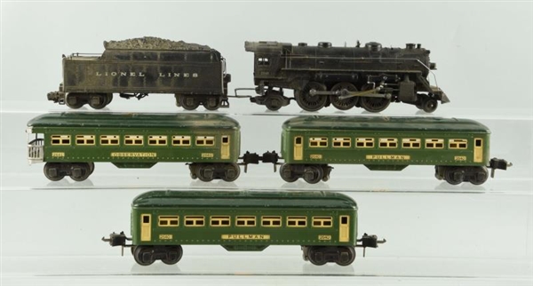 LOT OF 5: LIONEL NO. 224E WITH CARS.              