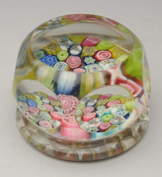 SMALL EARLY MILLEFIORI, GLASS PAPERWEIGHT.        
