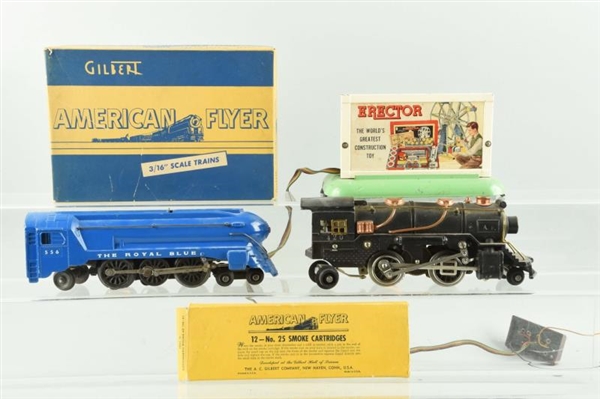 AMERICAN FLYER TRAINS AND ACCESSORIES.            