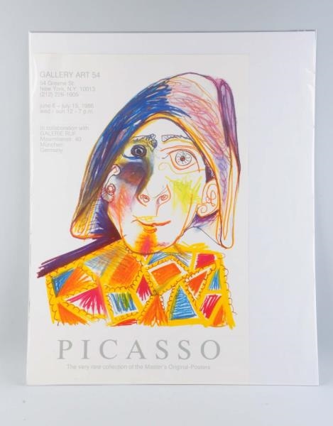 PICASSO EXHIBITION POSTER 1986.                   