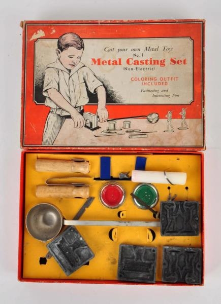 SCARE EARLY METAL CASTING SET.                    