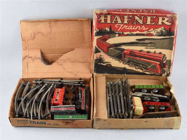 LOT OF 2: HAFNER TRAIN SETS IN BOXES.             