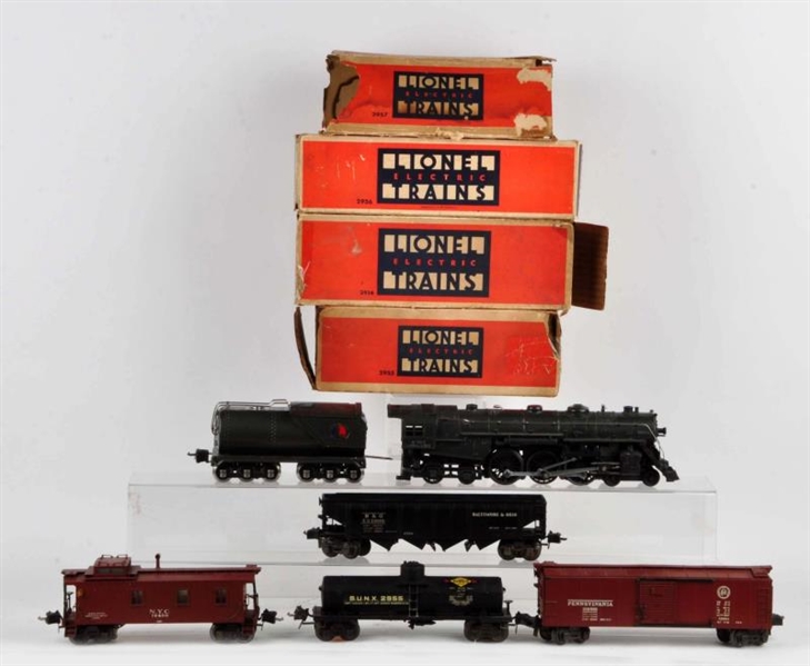 LOT OF 8: LIONEL TRAIN SET TWO TRAINS IN BOXES.   