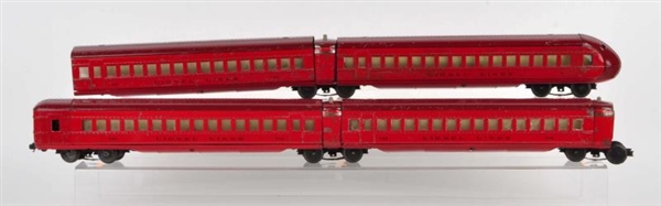LOT OF 4: LIONEL RED TRAIN SET NO 793.            