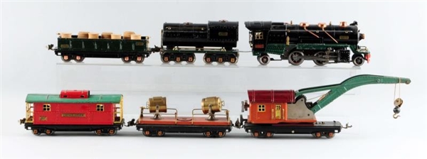 LOT OF 6: LIONEL #260 FREIGHT SET.                