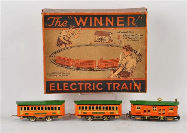 THE WINNER ELECTRIC TRAIN SET WITH BOX.           