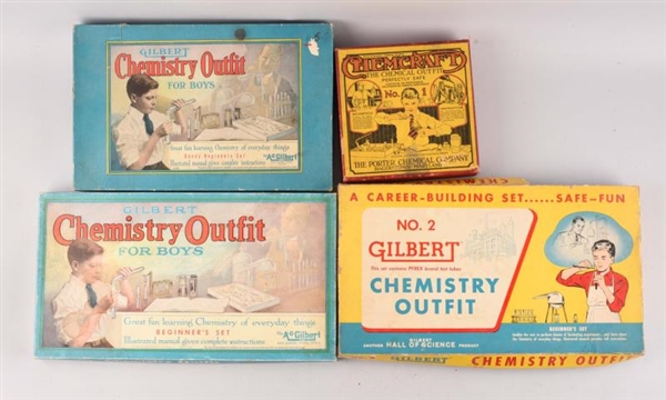 LOT OF 4: CHEMISTRY OUTFIT SETS.                  