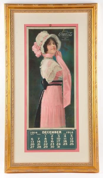 1914 COCA COLA ADVERTISING CALENDAR.              