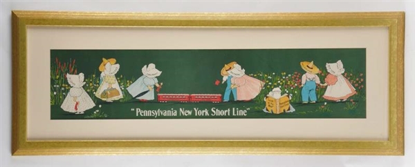 PENNSYLVANIA NEW YORK SHORT LINE RAILROAD  POSTER.