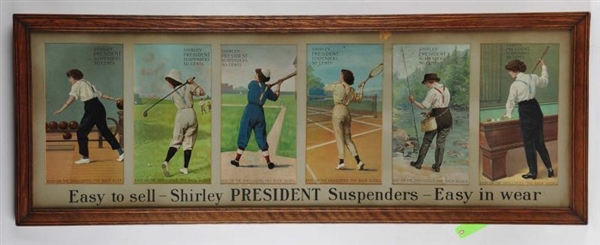 LOT OF 6: SHIRLEY SUSPENDERS PROMO POSTERS.       