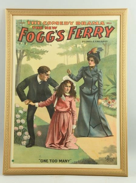 FOGGS FERRY ADVERTISING POSTER.                  