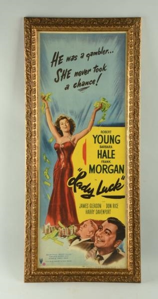 LADY LUCK MOVIE ADVERTISING POSTER.               