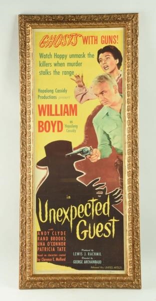 THE UNEXPECTED GUEST MOVIE ADVERTISING POSTER.    