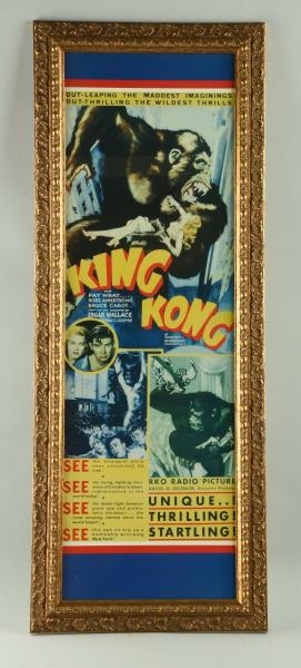 KING KONG ADVERTISING POSTER.                     