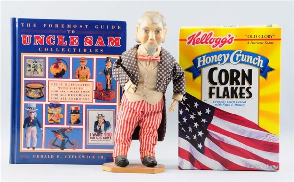 LATE 19TH CENTURY UNCLE SAM ANTIQUE TOY FIGURE.   