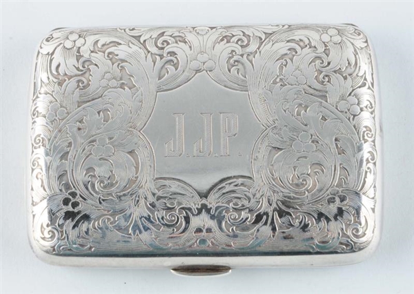 STERLING SILVER CIGAR CASE BY WILLIAM KERR & CO.  
