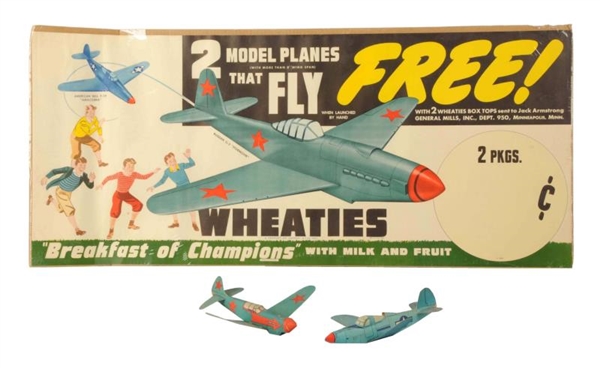 WHEATIES CEREAL AIRPLANE POSTER WITH AIRPLANES    