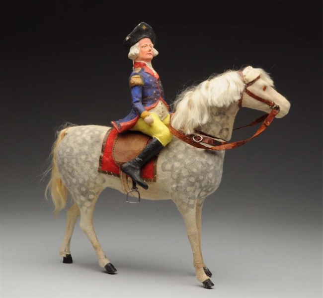 GEORGE WASHINGTON ON HORSE CANDY CONTAINER.       