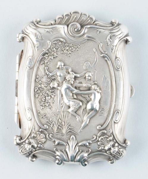 STERLING SILVER CIGARETTE CASE BY WILLIAM KERR.   