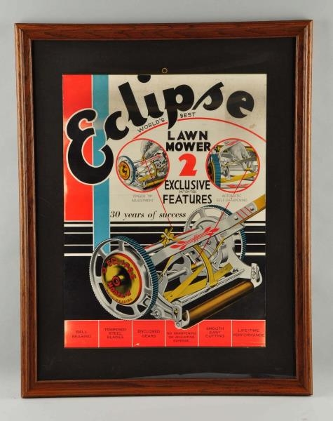ECLIPSE LAWN MOWER ADVERTISING POSTER.            