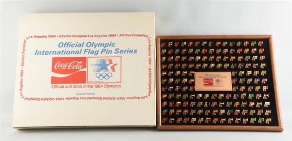 1984 LA OLYMPIC COCA COLA PIN SET.                