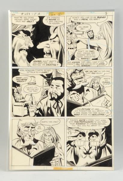 ORIGINAL HOUSE OF MYSTERY COMIC ART PAGE, 1977.   
