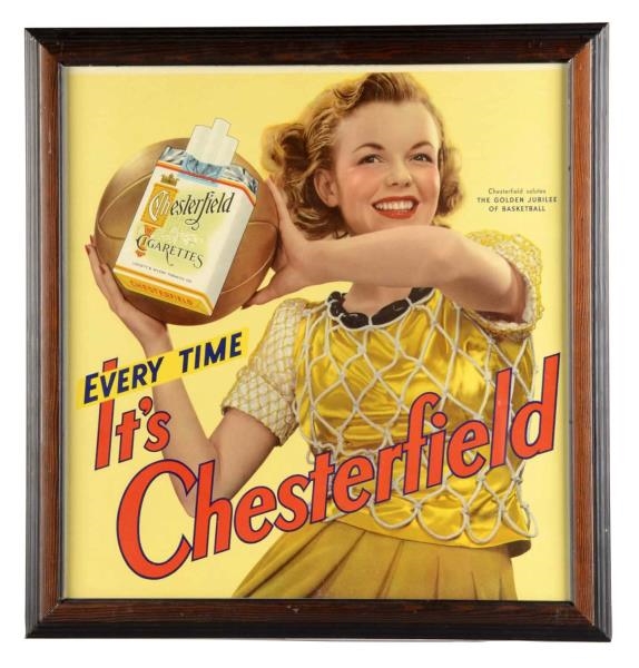 CHESTERFIELD CIGARETTES BASKETBALL JUBILEE AD     