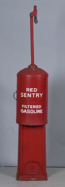 BOWSER RED SENTRY CURB GAS PUMP.                  