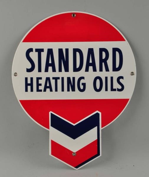 STANDARD HEATING OIL WITH CHEVRON SIGN.           