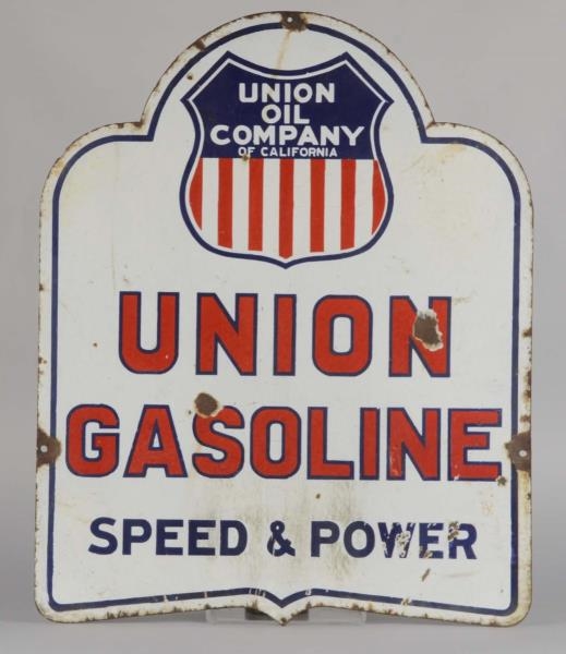 UNION OIL OF CALIFORNIA "SPEED & POWER" SIGN.     