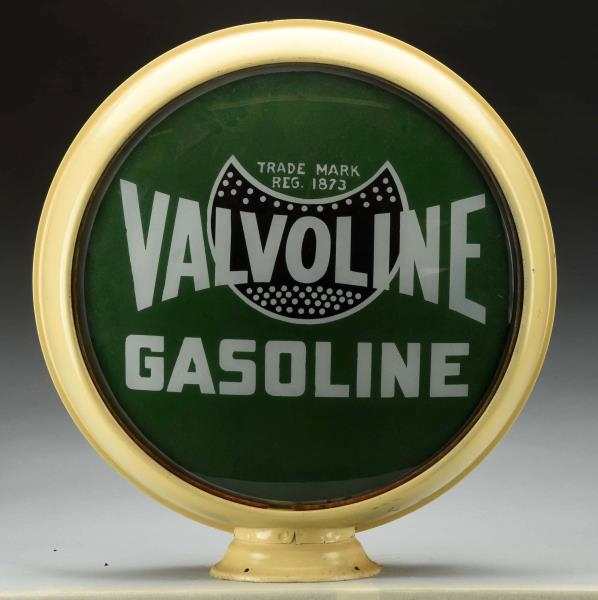 VALVOLINE GASOLINE W/ LOGO 15" GLOBE LENSES.      
