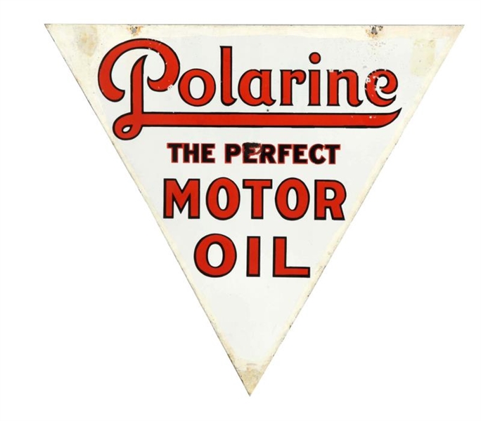 POLARINE "THE PERFECT" MOTOR OIL DIECUT SIGN.     