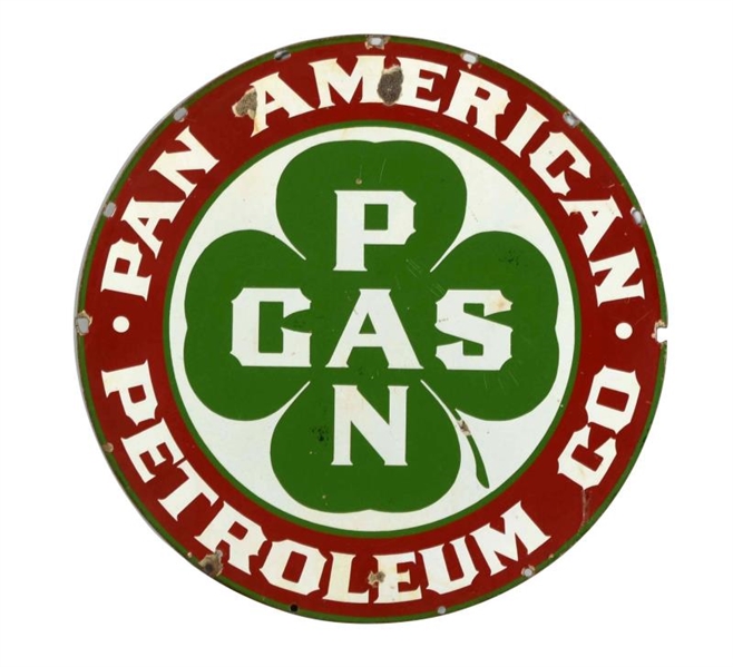 PAN GAS PAN AMERICAN PETROLEUM CO. SIGN.          