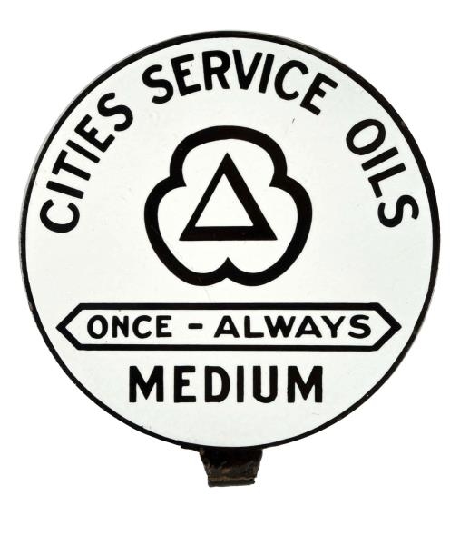CITIES SERVICE ONCE ALWAYS LUBSTER PADDLE SIGN.   
