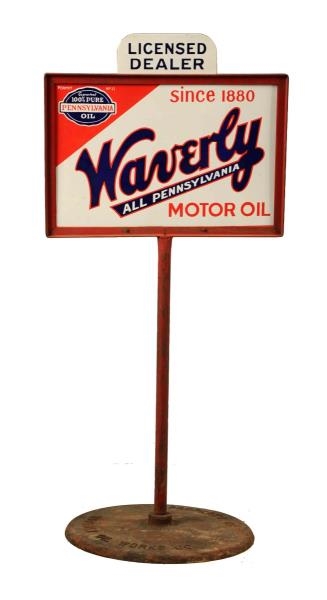 WAVERLY ALL PENNSYLVANIA MOTOR OIL SIGN.          