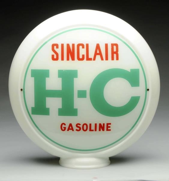 SINCLAIR H-C GASOLINE 13-1/2" GLOBE LENSES.       