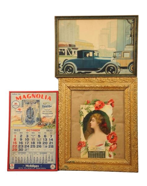 LOT OF 3: EARLY ADVERTISING PIECES.               