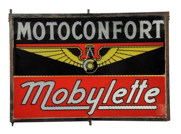 MOTOCONFORT MOBYLETTE (MOTORCYCLE) SIGN.          