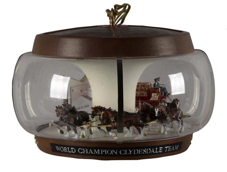 BUDWEISER CLYDESDALE ANIMATED LAMP                