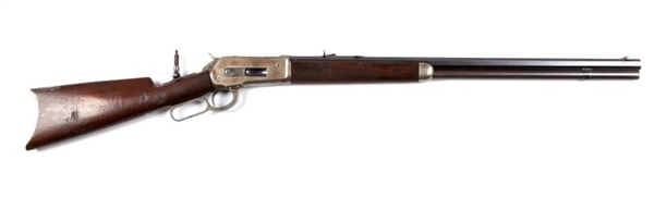 (A) FINE WINCHESTER MODEL 1886 LEVER ACTION RIFLE 
